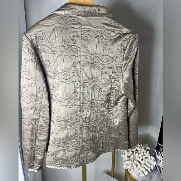 GERARD DAREL NWT SILK EMBROIDERED WOOL VINTAGE JACKET - Picture 9 of 11